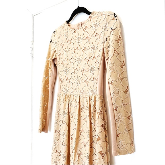 Blush pink floral lace H&M dress - Picture 6 of 7